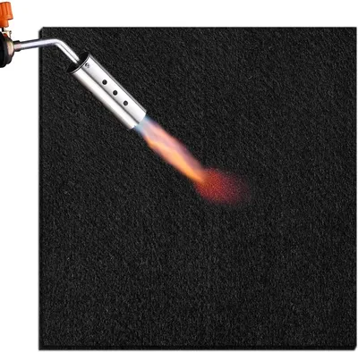 Produktbild von Hitzebeständige Unterlage – Hitzeschutzmatte – Für sicheres Grillen – Hitzebeständig bis 982 °C – 50 x 50 cm – Schwarz