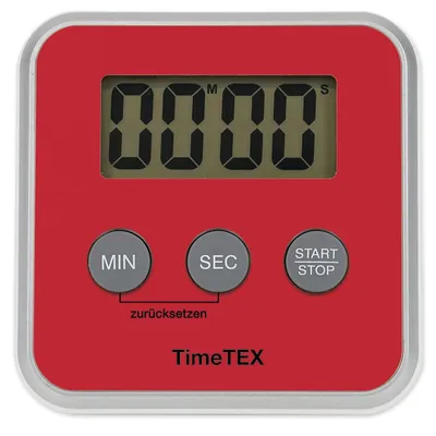 Produktbild von TimeTEX Zeitdauer-Uhr "Digital" compact, rot