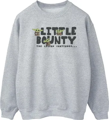 Produktbild von Star Wars The Mandalorian - "Little Bounty Hunter" Sweatshirt für Herren BI46621 (L) (Grau)