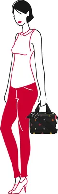 Produktbild von reisenthel allrounder cross dots 4 L - Schultasche oder Kinderwagentasche - Dots Black