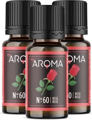 Produktbild von myAROMA Flavour Drops – Rose 3x10ml | Zuckerfrei, Kalorienfrei & Vegan