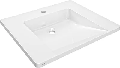Immagine prodotto di KWC AR lavabo singolo, EXOS, MIRANIT, 600x125x500 mm, bianco, foro per rubinetto