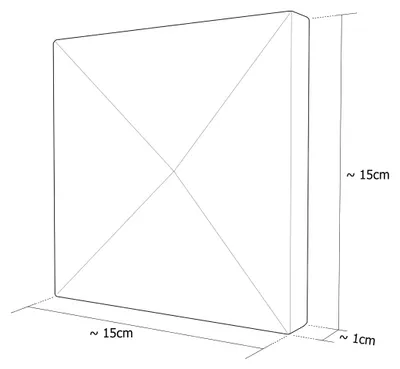 Produktbild von 3D Wandbild Metall 3D Wanddeko Wohnzimmer Dekoration 90 x 75cm 3D Wandpaneele, Farbe:Schwarz 24er Set