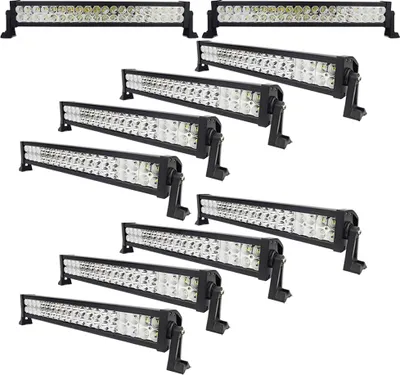 Produktbild von 10pcs 120W Auto LED Light Bar,Greenmigo Offroad Zusatz Scheinwerfer Geführtes Arbeits-Licht-Bar Wasserdicht IP67 Lightbar Scheinwerfer für Offroad Traktor SUV UTV ATV