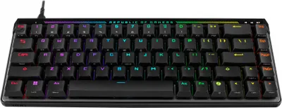 Obrázok produktu pre ASUS M605 ROG FALCHION ACE HFX/HFX/US/PBT, Kábel, USB, Magnetic-mechanical key switch, QWERTY, RGB LED, Čierna