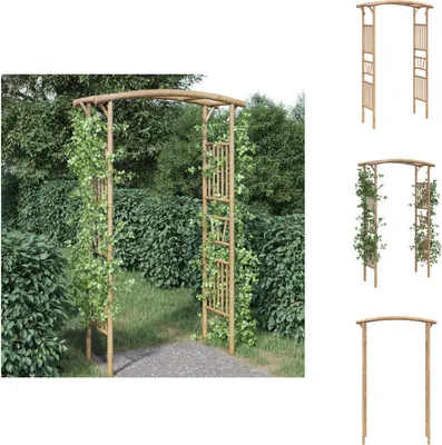 Obrázek produktu pro vidaXL Oblouk z bambusu 118x40x187 cm - Oblouky, mříže a pergoly pro růže