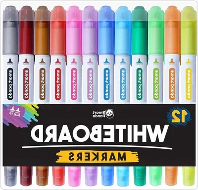 Obrázok produktu pre Biele fixky, 12 ks, stierateľné, biele