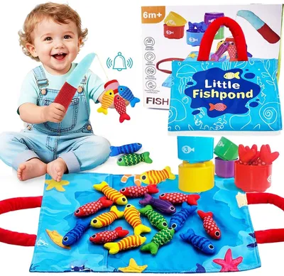 Produktbild von Montessori Angelspiel Motorikspielzeug für Babys und Kleinkinder