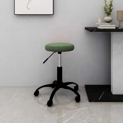 Produktbild von Bürostuhl Drehbar Dunkelgrün Samt - Bürostühle CC18571