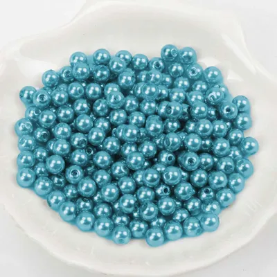 Produktbild von Wachsperlen ca. 200 Stück, 6mm, Türkis dunkel