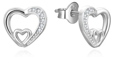 Immagine prodotto di Orecchini a cuore con zirconi AGUP3292