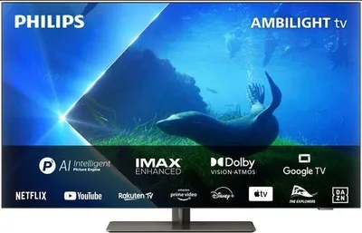 Produktbild von PHILIPS 65OLED808/12 4K OLED Ambilight TV (Flat, 65 Zoll / 164 cm, OLED 4K, SMART TV, Ambilight, GoogleTV)