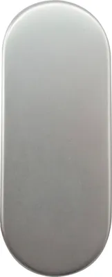 Produktbild von Blindrosette GEOS 30 x 72 x 8 mm, silber eloxiert, 1 Stück | Zubehör Türbeschläge