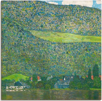Produktbild von ARTland Leinwandbild Unterach am Attersee Größe: 70x70 cm