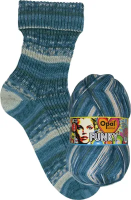 Produktbild von Opal FUNKY 4-fach Pullover- und Sockenwolle 100 g, 425 m Farbe 11584 - heißgeliebte Babyschühchen