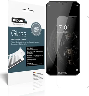 Produktbild von 1x Schutzfolie für Oukitel K12 matt - Anti-Shock 9H Folie dipos Glass Kunststoffglas