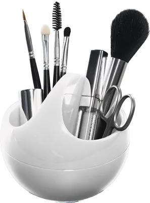 Produktbild von Spirella Kosmetikorganizer "Bowl" Aufbewahrungsbox für Make Up und Schmuck 10,5x9,5cm Weiß