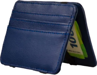 Produktbild von iTFlip Magic Wallet mit Münzfach Portemonnaie Herren in Geschenkbox Leder (Dunkelblau)