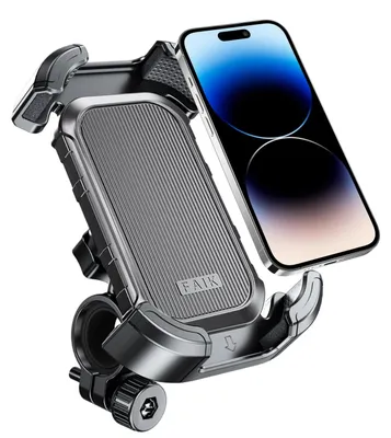 Image de Support téléphone vélo - Rotatif à 360 degrés - 4,7 à 6,8 pouces - Guidon 15 à 28 mm