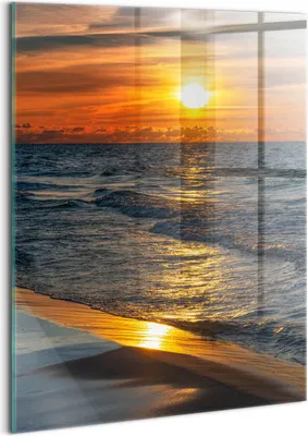 Produktbild von Designer Glasbild - Wandbild - Glas Bild - 60x80 cm - Władysławowo Ostsee