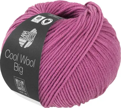 Immagine prodotto di Lana Grossa Cool Wool Big 50 g filato per maglieria di facile manutenzione in Lana extrafine 120 m colore 1031 - Rosa