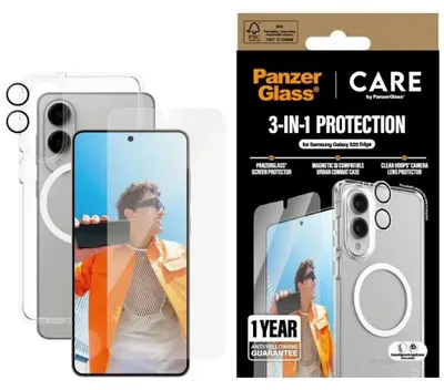 Image de PanzerGlass ® | CARE by ® Flagship 3-in-1 Bundle Samsung S25 Edge