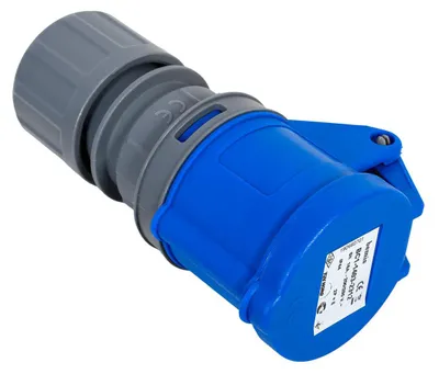 Produktbild von Mantes 2P+Z Steckdose, Tragbare Steckdose 16A 230V Mit Klappe