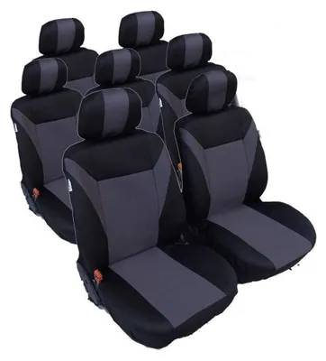 Obrázok produktu pre Poťahy sedadiel pre modely VW Touran, Sharan, Ford Galaxy, Citroën C8, Peugeot 307 SW, Citroën C4, Peugeot 806, 807, šedé