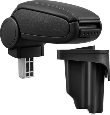 Produktbild von Armlehne Mittelarmlehne MAL Leder Bezug Schwarz für BMW E46 Limo Touring Coupe