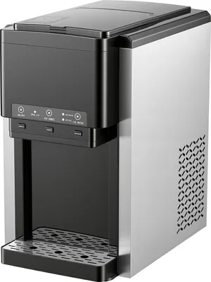 Obrázek produktu pro Vodní automat SucceBuy s výrobníkem ledových kostek 16 kg/den, stolní zařízení 3 v 1, rychlá výroba ledu: 12 kostek za 7 minut, s nádobou na kulatý led, drcený led a studenou vodu – ideální do kuchyně a na oslavy