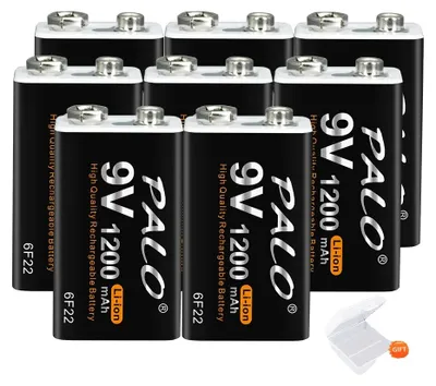 Obrázek produktu pro Nabíjecí baterie, kapacita 1200 mAh, USB typu C, 8 kusů