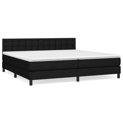 Produktbild von vidaXL Boxspringbett mit Matratze Schwarz 200x200 cm Stoff