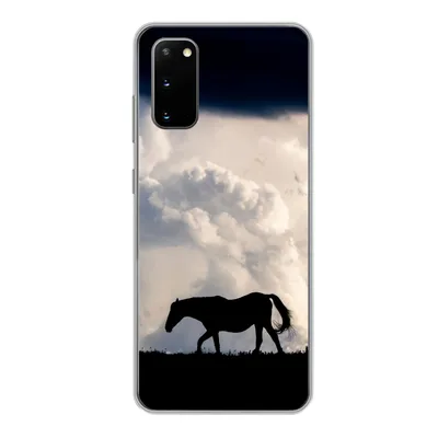 Produktbild von MuchoWow® Handyhülle Schutzhülle Hülle für Samsung Galaxy S20 Pferd - Wolken - Schatten Silikon Softcase Handy Hülle - Bild
