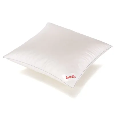 A white pillow is shown on a white background.