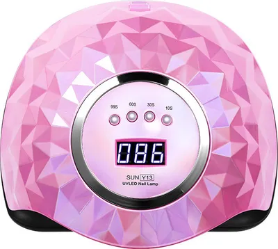 Image de séchoir à ongles 268W LED Lampe UV Professionnelle Photopolymérisateur Séchoir à vernis à ongles Gel Dryer avec 4 minuteries FR, Rose