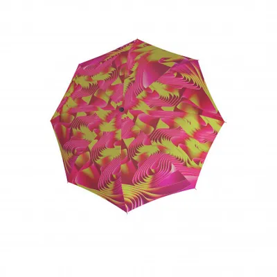 Produktbild von Knirps Taschenregenschirm Regenschirm T.200 Medium Duomatic Waves Sun bunt