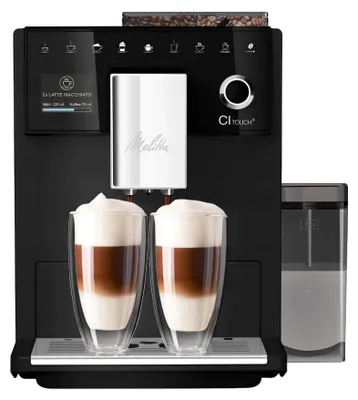 Obrázek produktu pro Melitta CI Touch, Espresso kávovar, 1,8 l, Kávová zrna, Vestavěný mlýnek, 1400 W, Černá