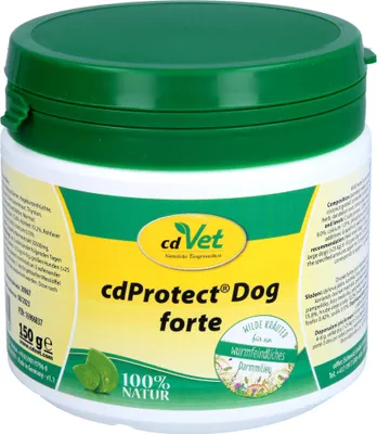Produktbild von cdVet cdProtect Dog forte 150 g, Hund, Puder, Allgemeiner Gesundheitszustand, Universal, Kalzium, Phosphorus, Natrium, Topf