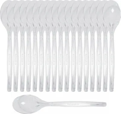 Obrázok produktu pre Opakovane použiteľná priehľadná lyžica LUX 100