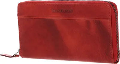 Produktbild von bruno banani Leder Geldbörse Frankfurt Zip Around Wallet Red rot