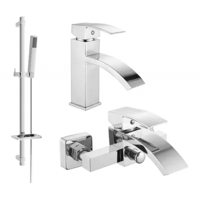 Zdjęcie produktu dla Mexen Libra DQ77 zestaw wannowy, chrom - 745103DQ77-00