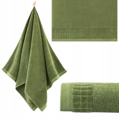 Produktbild von Handtuch - 100% Baumwolle - 500 g/m2 - 70x140 cm - Extra Saugfähig - Grün - hohe Grammatur - PAULO3