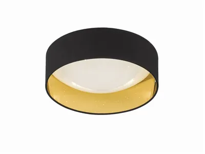 Immagine prodotto di Fischer & Honsel Plafoniera LED Sete in nero e oro 22W 2300lm