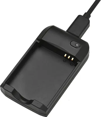 Obrázek produktu pro Přenosná mini nabíječka baterií NP-6L s kontrolkou, nabíjecí kabel USB