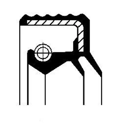 Produktbild von Wellendichtring, Schaltgetriebeflansch CORTECO 01029598B