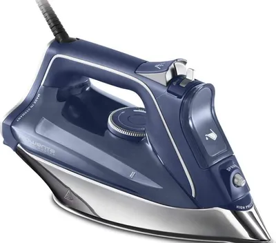 Produktbild von Rowenta DW8215, Trocken- & Dampfbügeleisen, Mikrodampf 400 HD Laser-Grundplatte, 2,5 m, 200 g/min, Blau, 45 g/min
