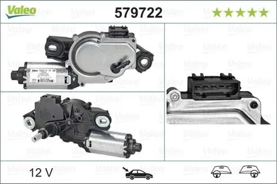 Image de Valeo Moteur d'essuie-glace arrière pour VW Caddy 4