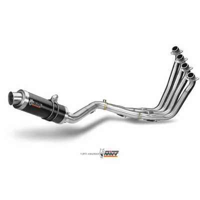 Produktbild von Mivv SPORT Schalldämpfer GP Komplettanlage 4x2x1 Steel Black für HONDA CB 650 F BJ 2014 > 2018