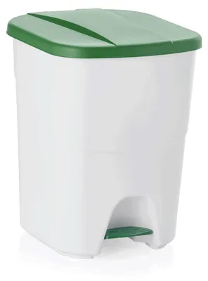Immagine prodotto di Cestino a pedale con coperchio verde, 40 litri
