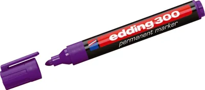 Produktbild von Permanentmarker edding 300 violett Packung mit 10 Stück